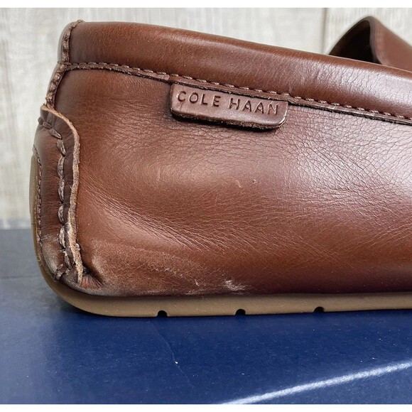 Cole Haan Grand+ Venetian Drivers Men\'s Size 9.5 Leather Loafers Brown *SCUFFED* main image 10